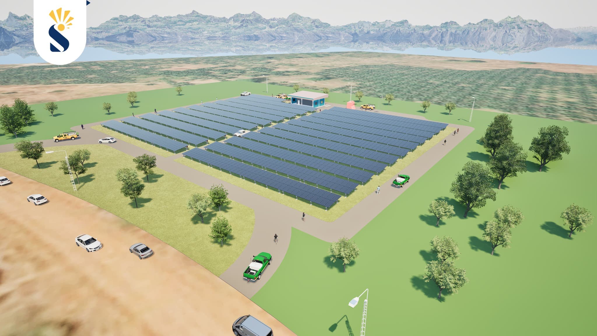 Ground-mounted utility-scale