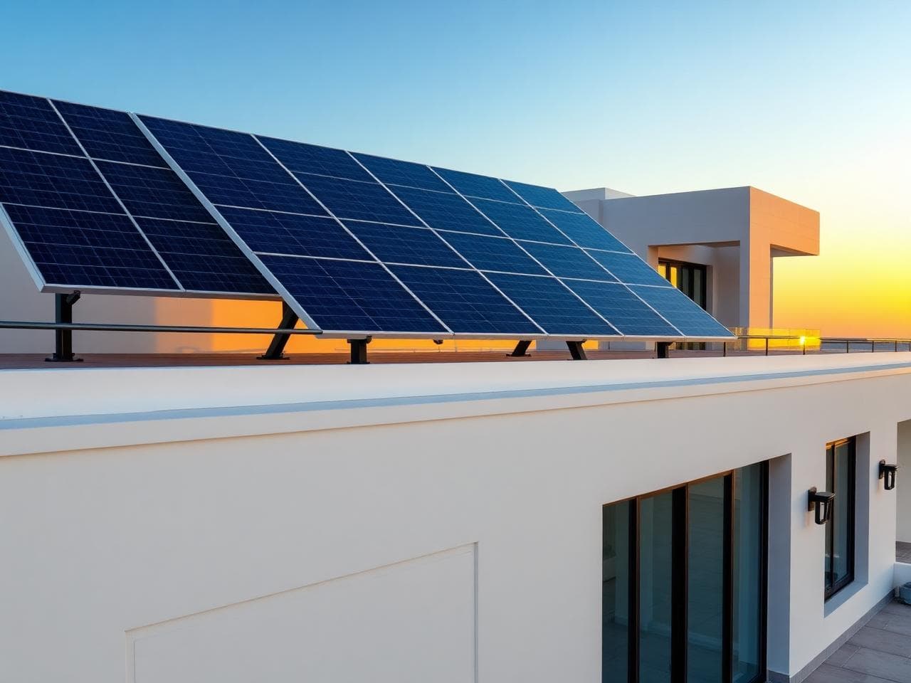 Coastal Villa Rooftop Array